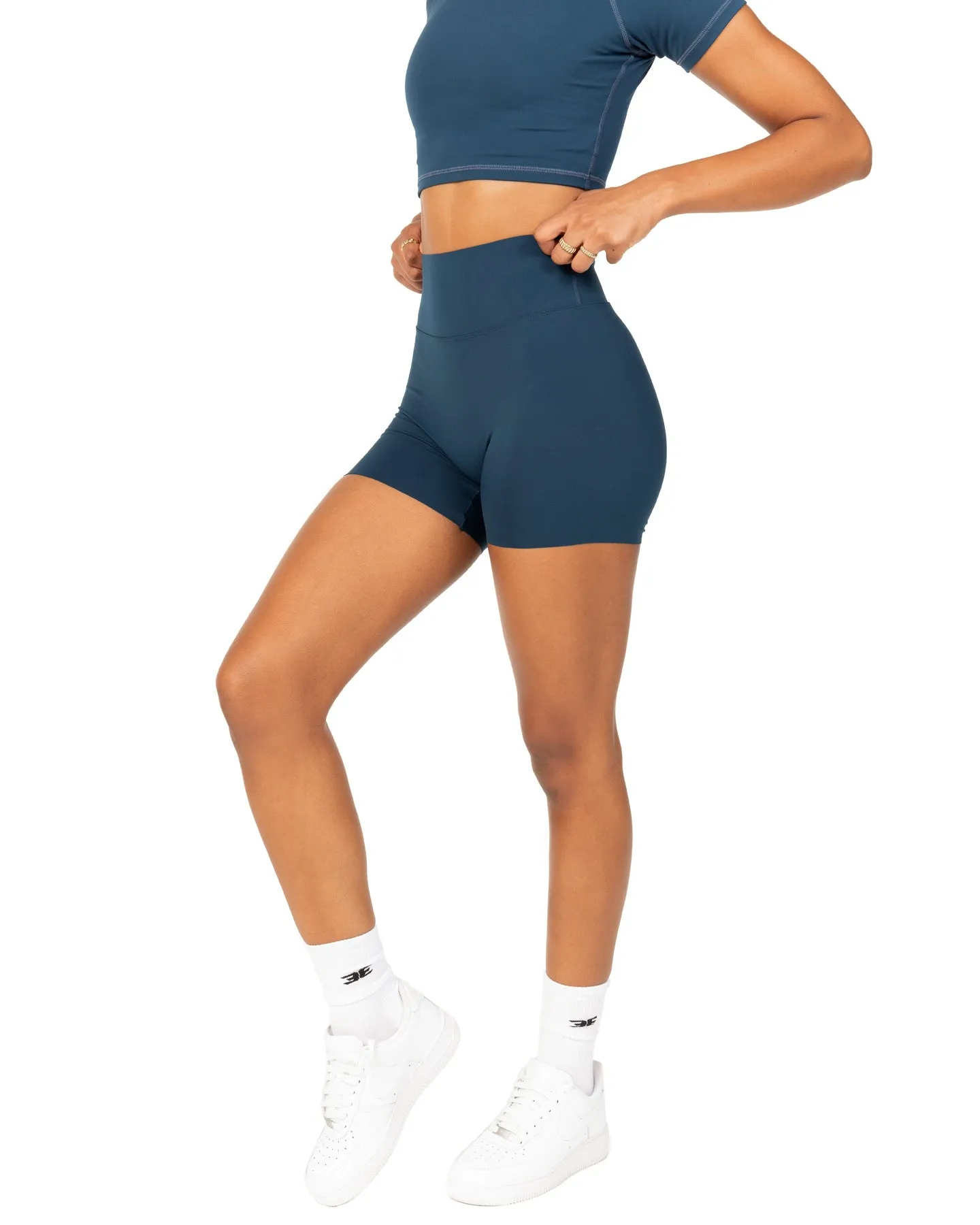 Aura Bonded Shorts - Navy