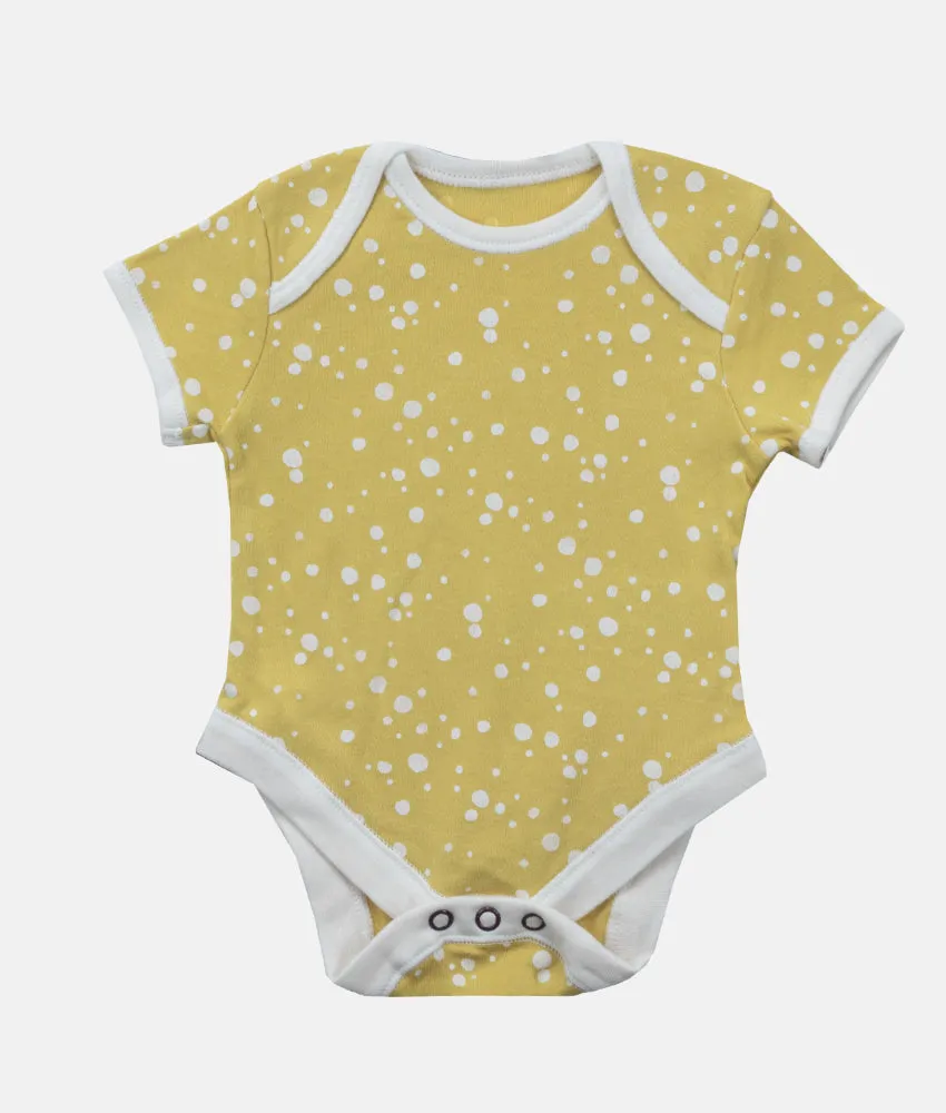 Baby Bodysuit - Yellow Spots