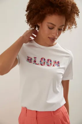 BLOOM embellished T-shirt