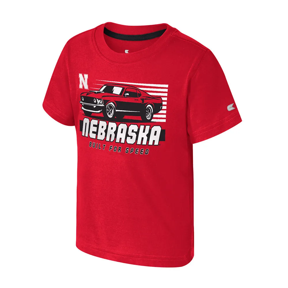 Boys' Nebraska Huskers Toddler Muscle Car T-Shirt