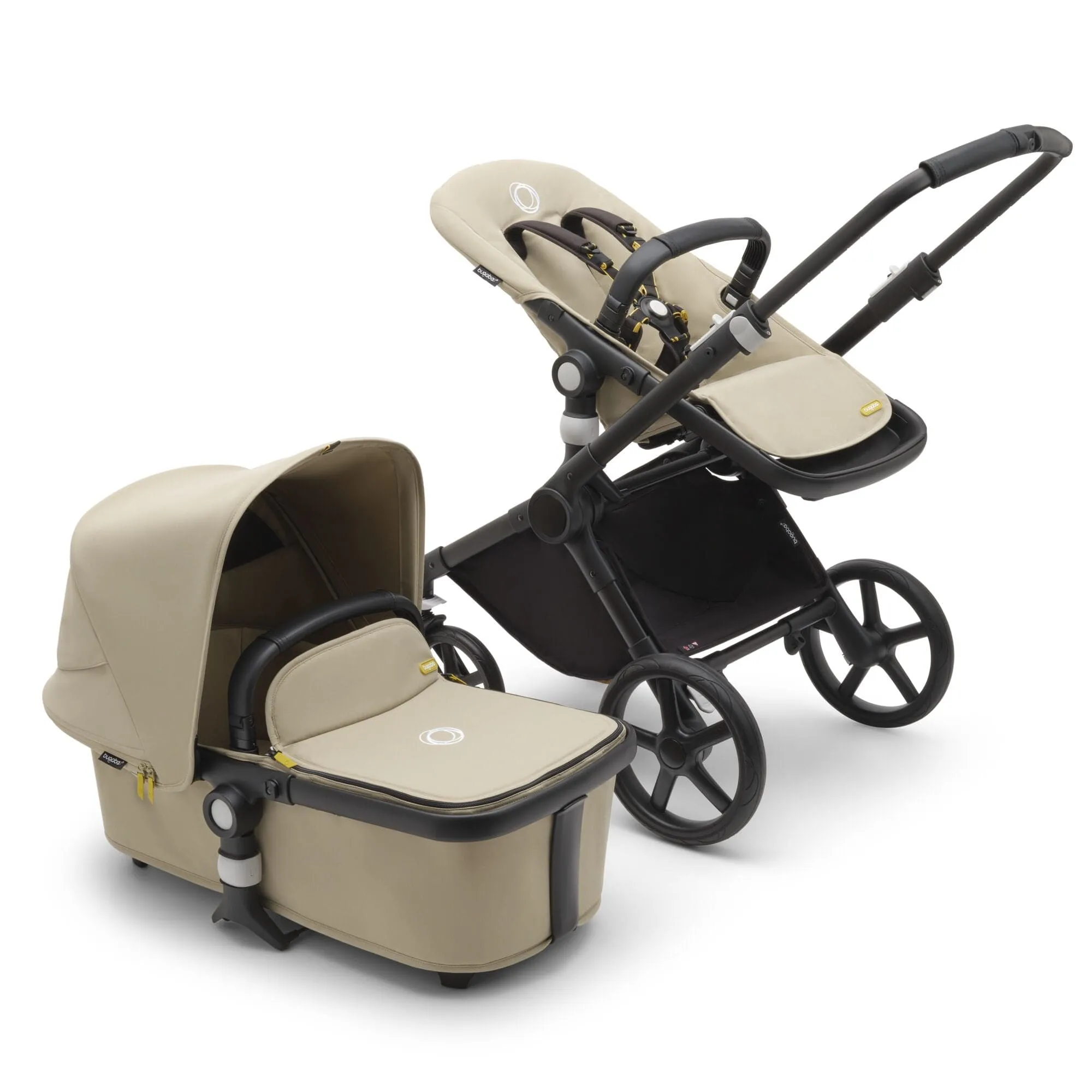 Bugaboo Fox Cub Complete - Black/Desert Beige/Desert Beige