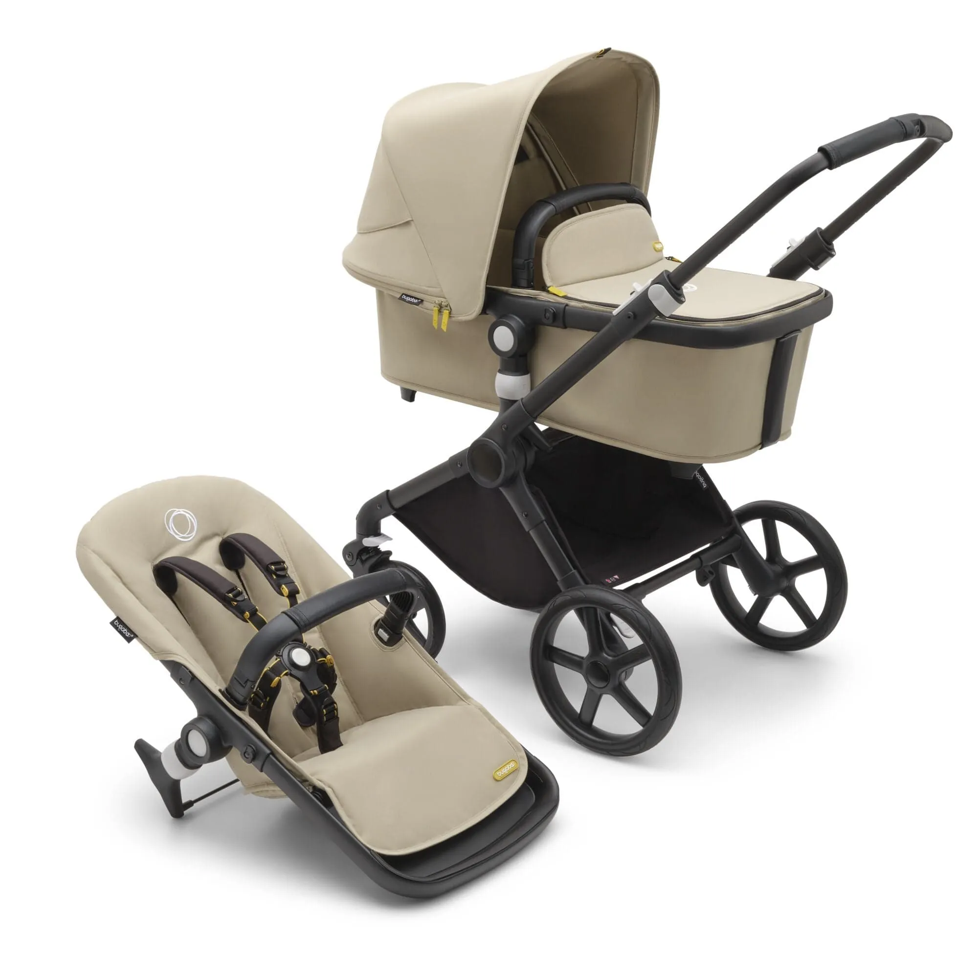 Bugaboo Fox Cub Complete - Black/Desert Beige/Desert Beige