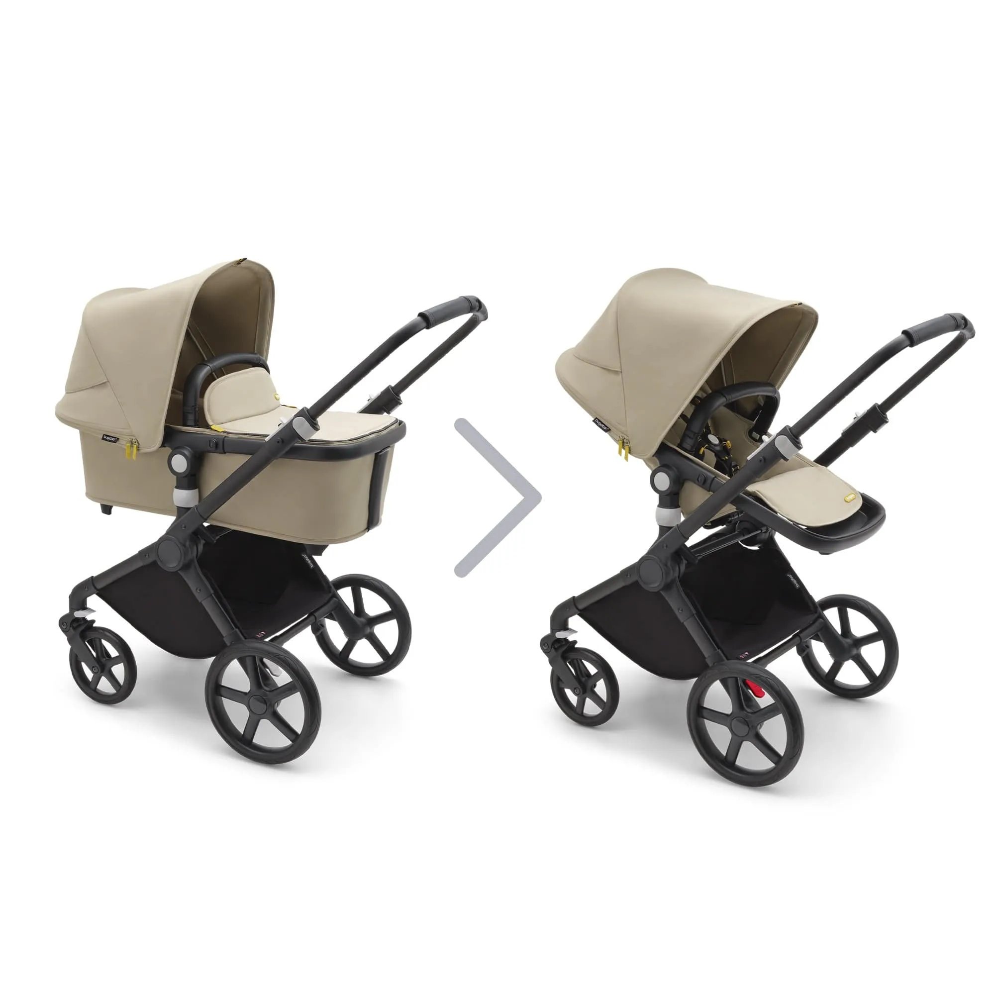 Bugaboo Fox Cub Complete - Black/Desert Beige/Desert Beige