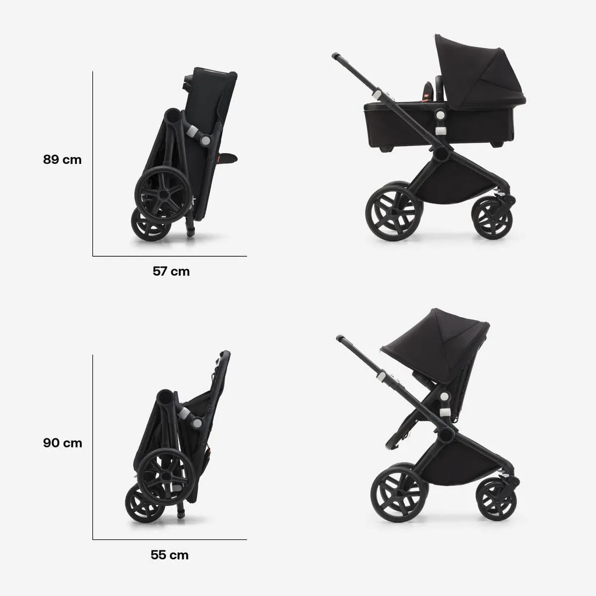 Bugaboo Fox Cub Complete - Black/Desert Beige/Desert Beige