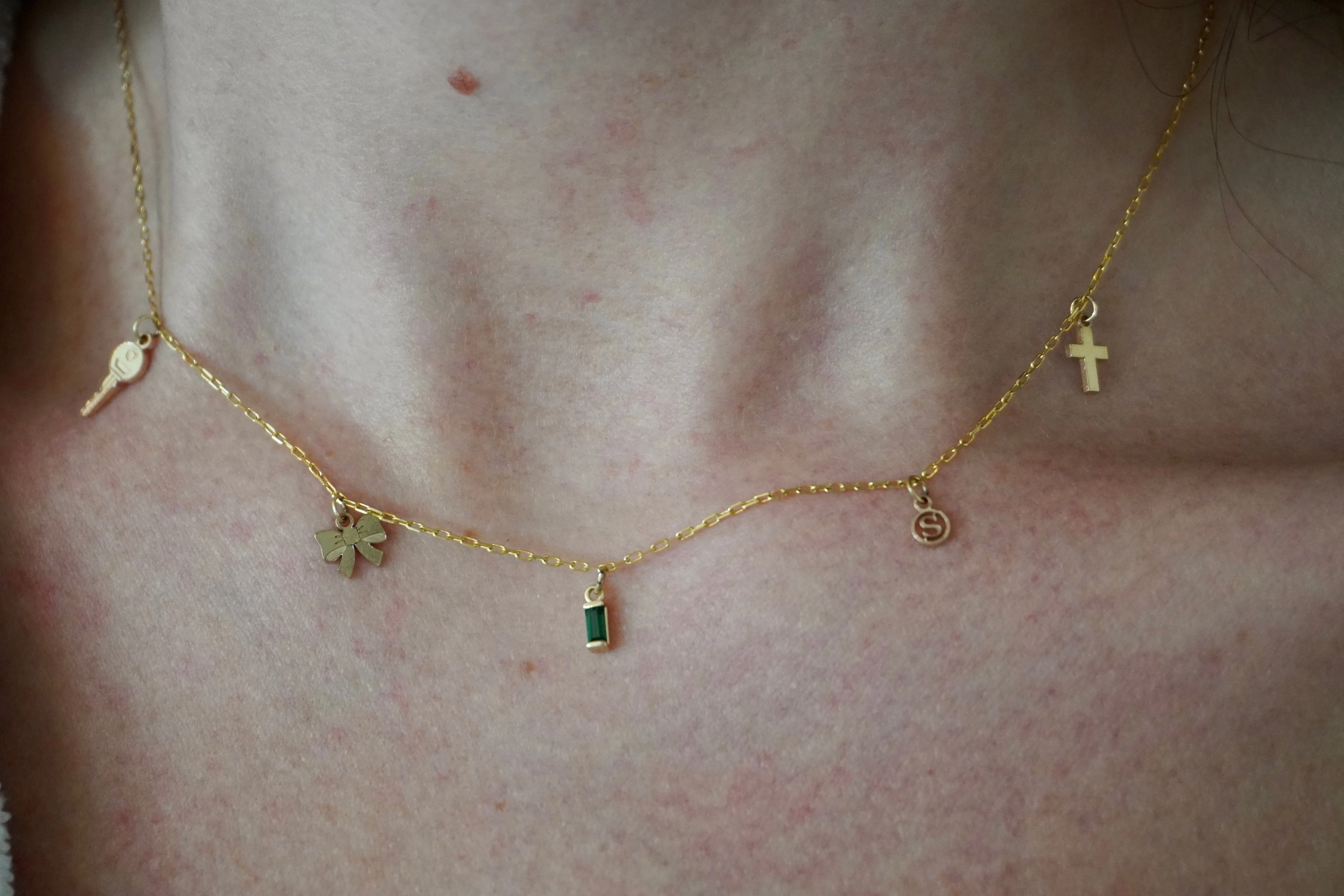 Build Your Own Six Charm Necklace | 10k Yellow Gold