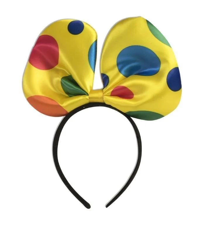 Clown Polka Dot Headband for Adults