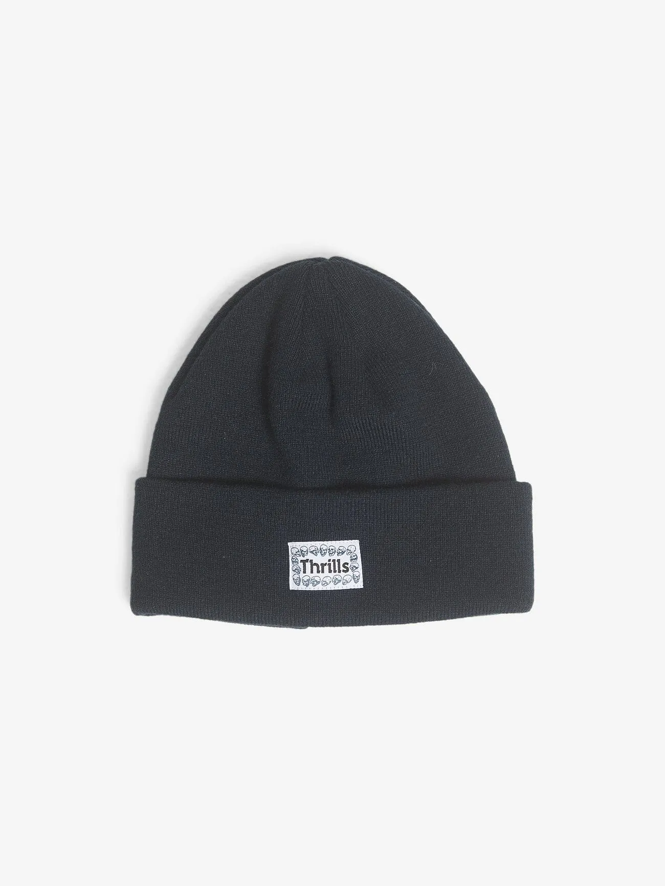 Controlled Damage Knit Beanie - Black