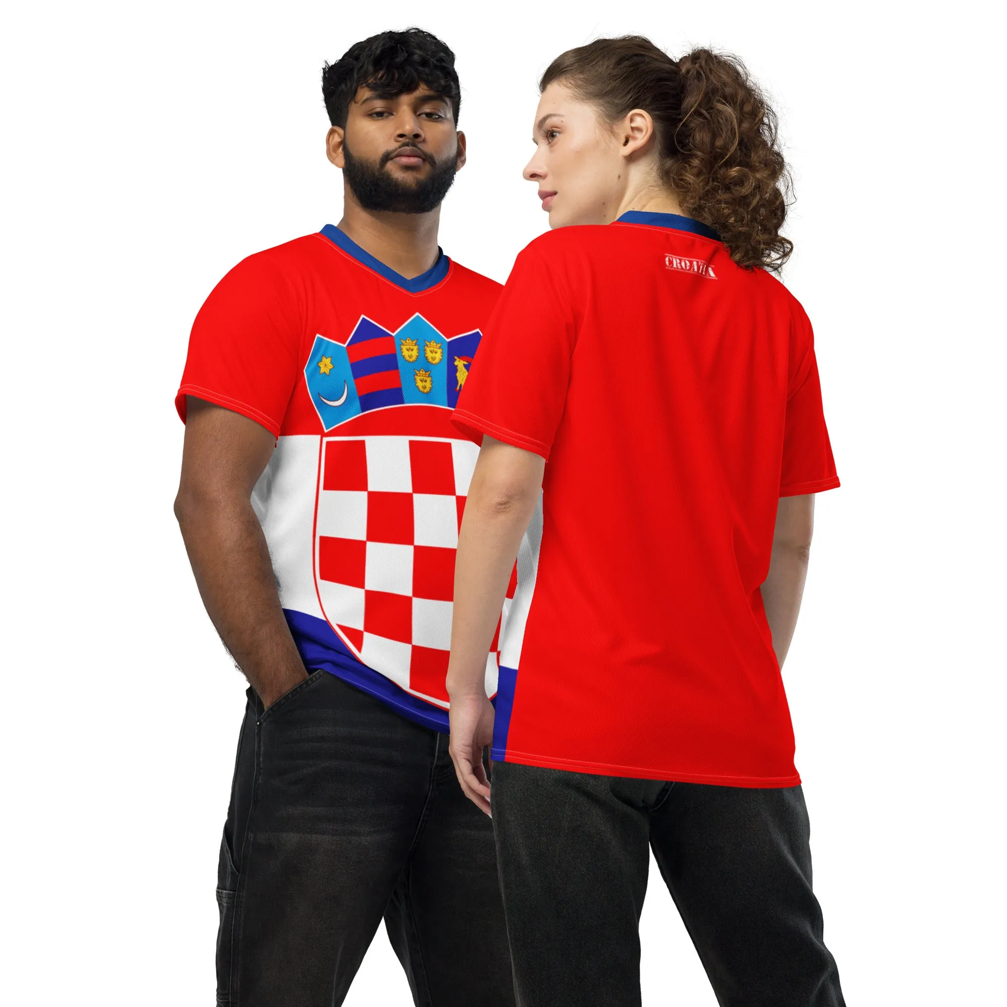 Croatia Flag Sports Jersey T-shirt Sizes 2XS - 6XL