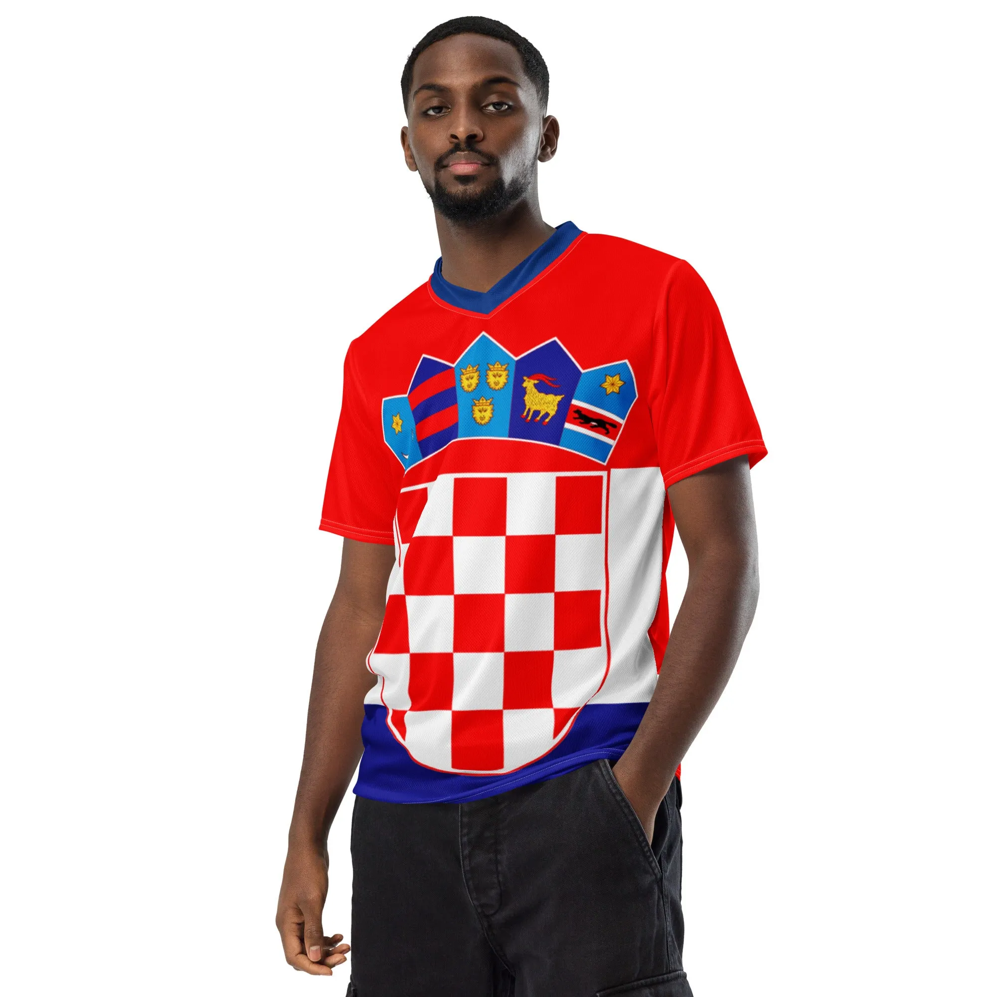 Croatia Flag Sports Jersey T-shirt Sizes 2XS - 6XL