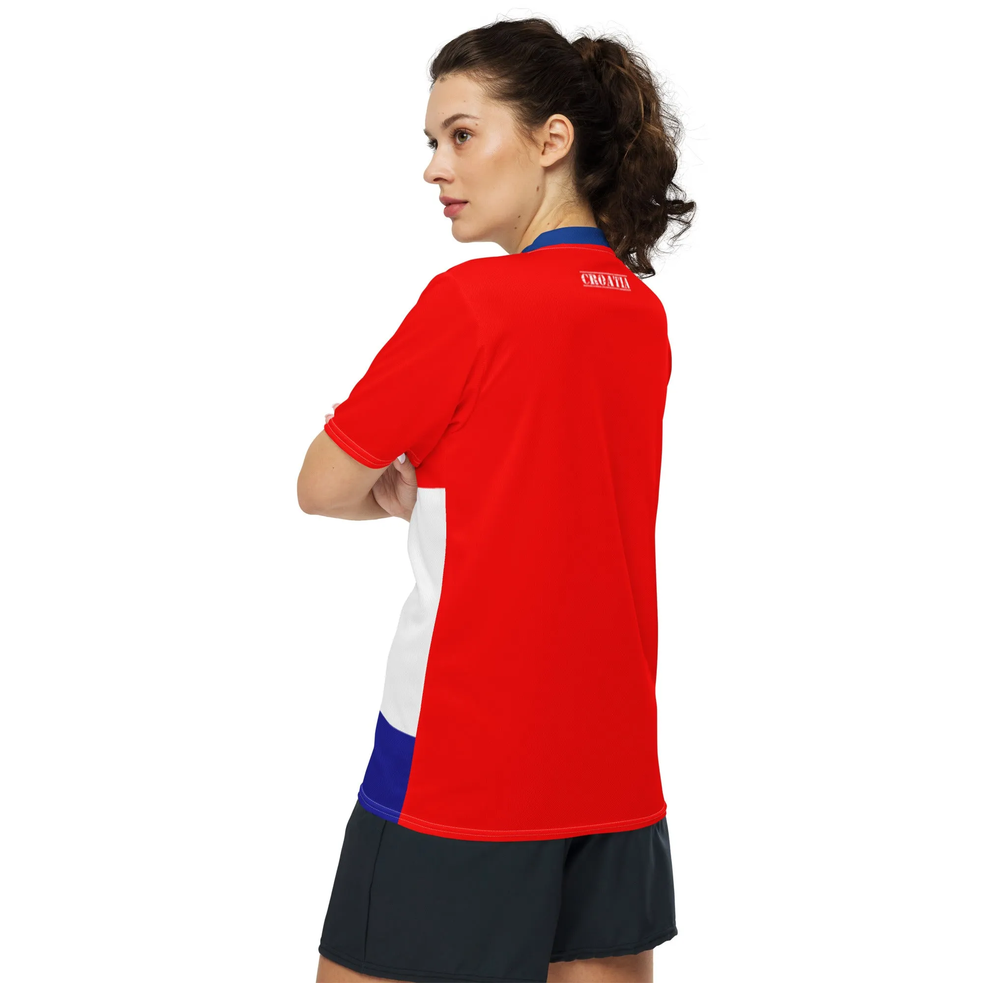 Croatia Flag Sports Jersey T-shirt Sizes 2XS - 6XL