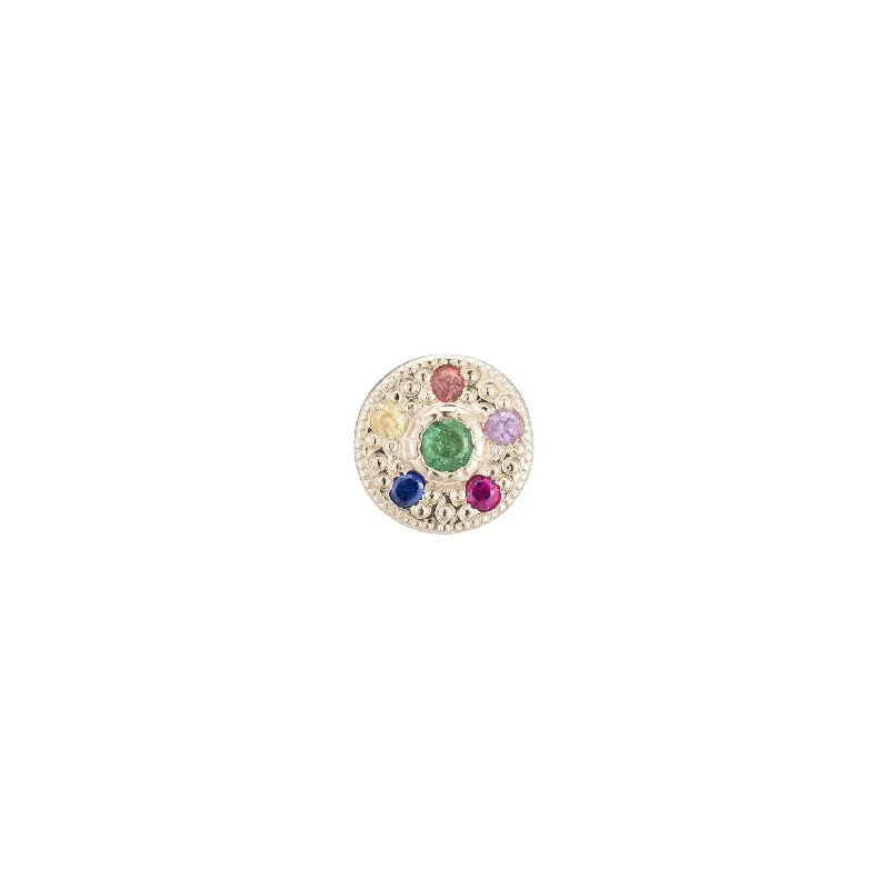 Emerald Halo Earring (Single)