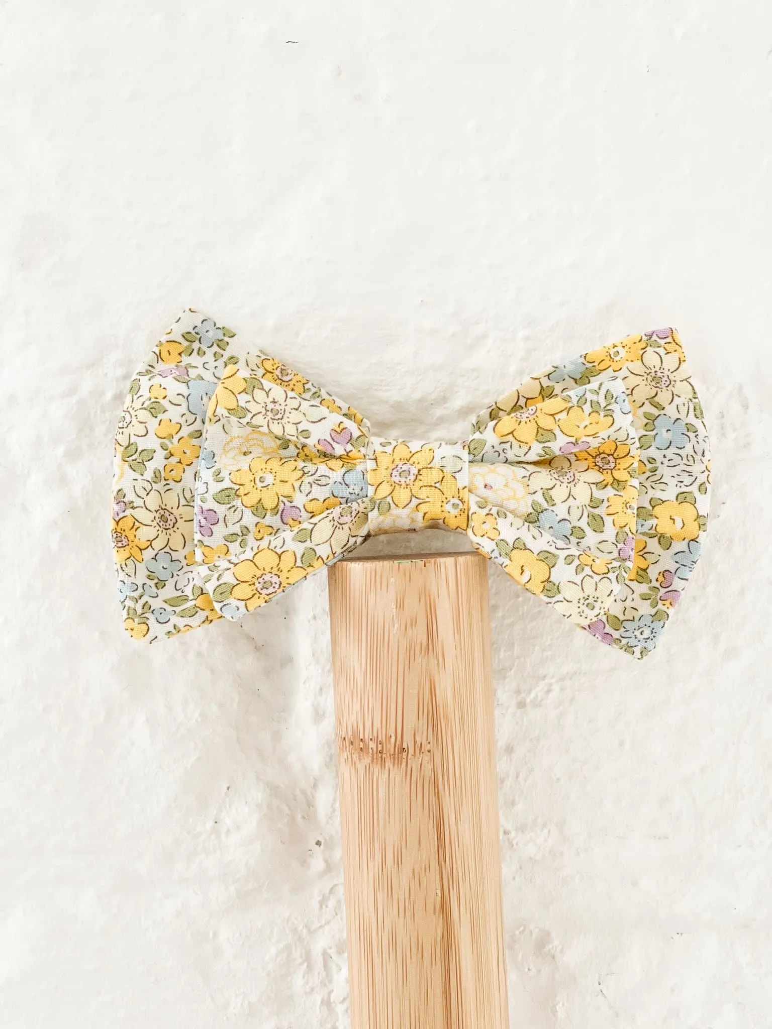 Girls Lemon Ditsy Bow