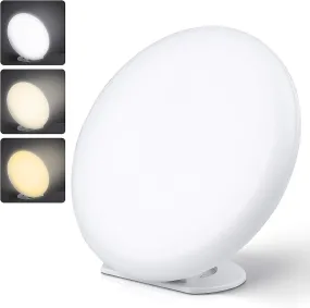 Happy Lamp Full Spectrum LED Light Therapy Lamp with 3 Adjustable Light Temperatures, 5 Brightness Levels, Timer Setting, and Remote