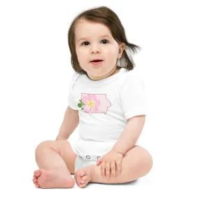 Iowa Prairie Rose Onesie