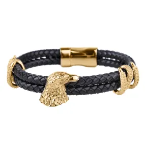 Leather Eagle Bracelet