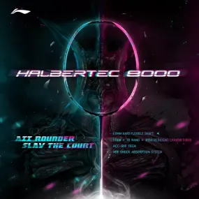 Li-Ning Halbertec 8000 Badminton Racquet 4U(83g)G5