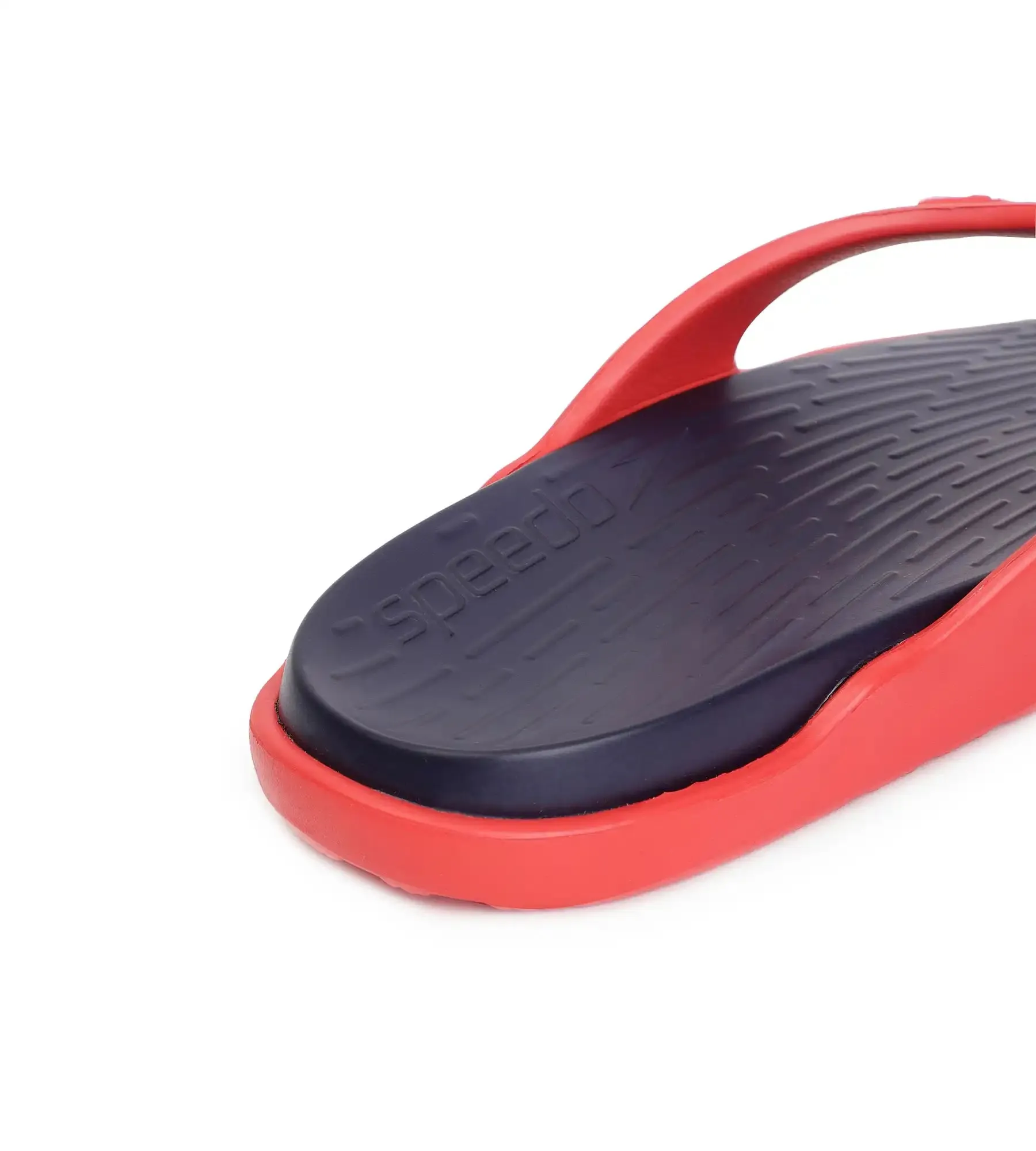 Men's Dual Colour Flip Flops -  True Navy & Fed Red