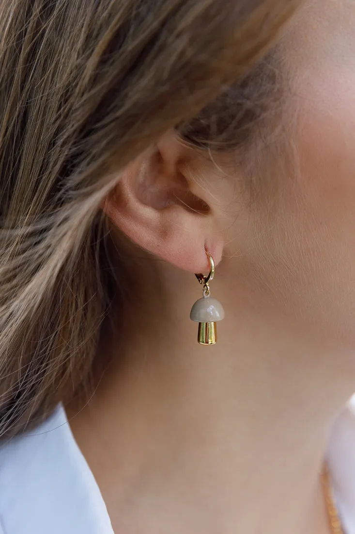 MUSHROOM CHARM EARRINGS