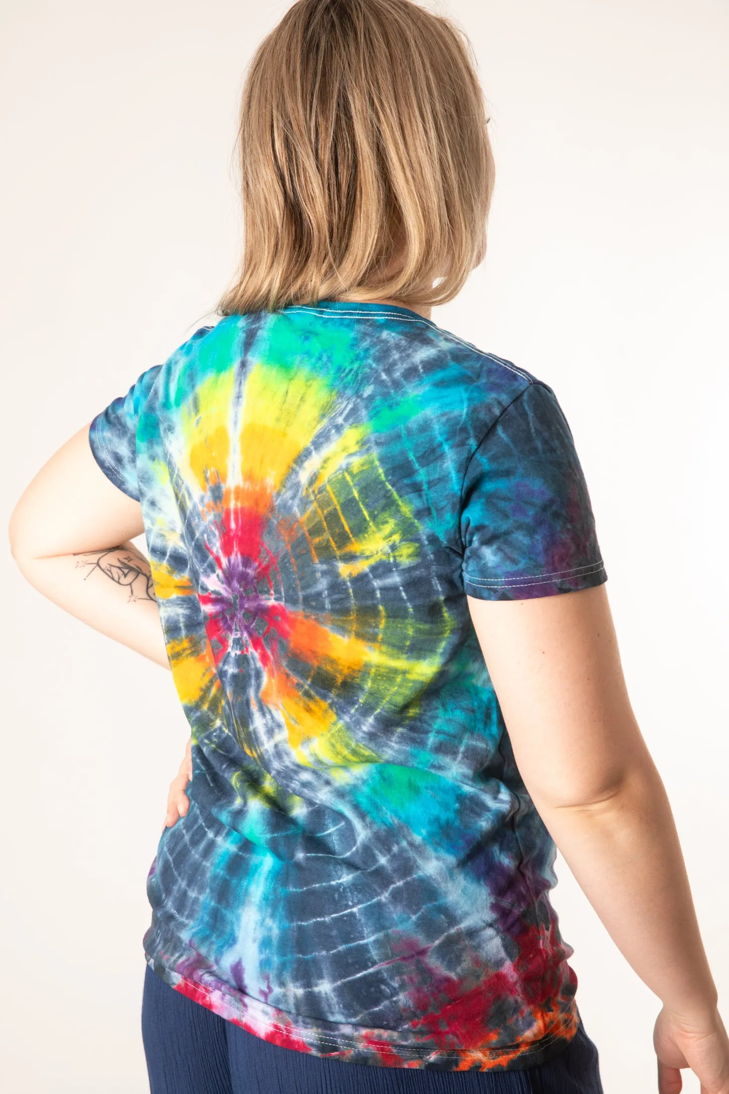 V-Neck Women's Tie Dye T-Shirt