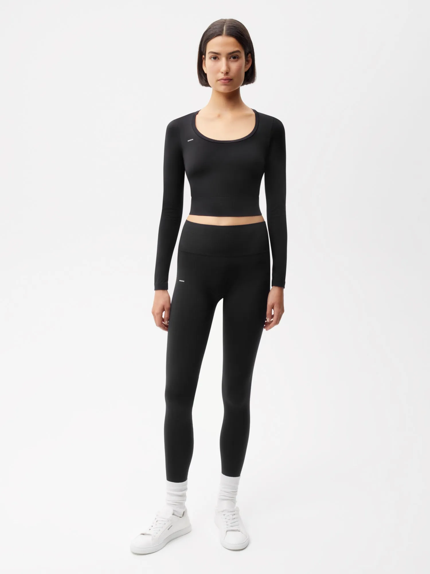 Women's Plant-Stretch Compressive Leggings—Black